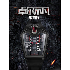 KIMSDUM  K-724D Men's casual watch personality Racing car Sports waterproof watch