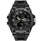 Addies 1818 Men's watch 5bar waterproof digital watch buckle clasp man's sports watch rubber band wristwatch with box gifts for man casual watch
