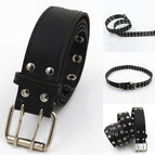 Fashion Men Casual Black Punk Belt Waistband Personality Accessories men's gift