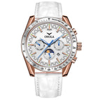 ONOLA ON6835 Men's watch Multi-Function Automatic Mechanical Leather Watch Men Watrproof Watch casual
