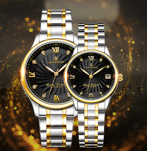LAOGESHI Loges business casual calendar couple watch men's waterproof automatic mechanical watch