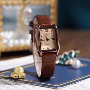 GEDI High Sense Niche Student's Watch Simple Vintage Watch retro Quartz Women's Watch 51142