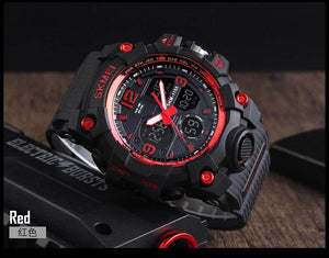 SKMEI New Fashion Men Sports Watches Men Quartz Analog LED Digital Clock Man Military Waterproof Watch1155B