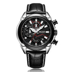 MEGIR 2065 Sport Watch Men Top Brand Luxury Leather Quartz Watches Clock Men Creative Chronograph Relogio
