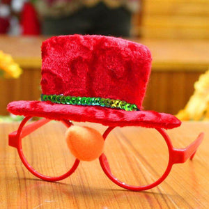Christmas glasses frame Christmas party supplies Christmas gifts Christmas decorative glasses Santa Claus glasses 161119