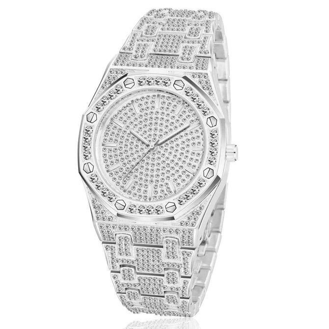 Pintime Starry Diamond Watch Large Dial Full Diamond men and women quartz Watch PT2590