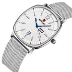 Reward Men's Watch Business Square Men's Watch Waterproof Date Week Double Calendar Quartz Watch