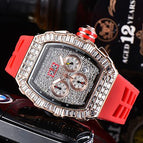 Men's watch Personalized Square Diamond 6-Pin Men's Quartz Watch Richard Starry European Watch Timing 8131