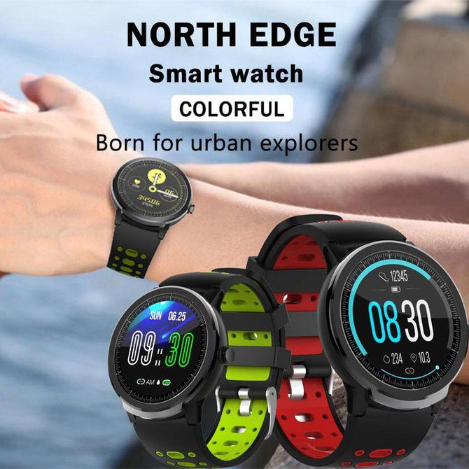 NORTH EDGE N21 Men Smart Watch Full Touch Screen Heart Rate Blood Pressure Waterproof IP67 Fitness Sports Watch Android IOS