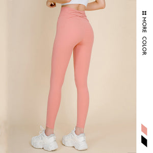 2021 new fitness pants women's high waist cross back yoga pants running dancing exercises sports legging QD25