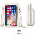 Touch screen messenger mobile phone bag female 2022 new trendy multi-functional fashion simple shoulder small bag mini mobile phone bag SJ617