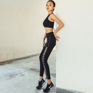 Women's sports suit fashion high waist quick drying running outdoor sport clothing 26b6871 / y26k6870