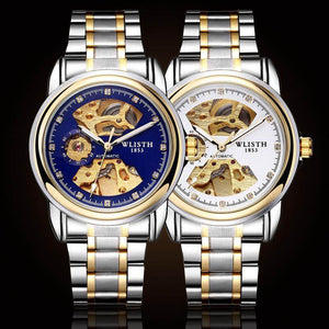 Fashion Hollow Men's Watch Waterproof Luminous Business Belt Through Bottom Fully Automatic Mechanical Watch 1001
