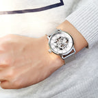 watch men's mechanical watch Roman numeral openwork transparent machinery steel men's watch