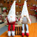 Christmas decorations gnome faceless doll sitting window forest goblin doll shop home Christmas decorations gift