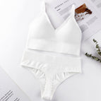 Underwear women's thin no steel ring sexy gathered bra triangle cup beauty vest comfortable panties bra set 1608