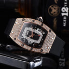 Women's watch Diamond-Encrusted Quartz Watch Barrel-Shaped Red Lip Series Fashion Watch in Stock 1615