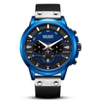 Megir men's watch sports fashion multi-function calendar leather men's quartz watch 2080