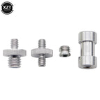 4pcs Durable Male to Female Screw Adapter 1/4" 3/8" Mount Set Thread Screw Adapters Convert for Camera Tripod Light Stand