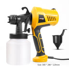 500W 800ml High Pressure Spray Gun Detachable Portable Handheld Electric Painting Sprayer DIY Home Wall Car Paint Spray Gun