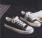 Warrior retro classic shoes casual men's and women's flat shoes black and white WXY-391T