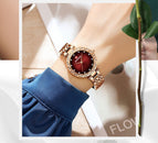 Reward fashion women's watch steel strip waterproof small elegant quartz women's watch gradual surface lady Watch
