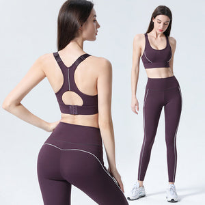 Yoga suit fashion sexy tights sports running fitness running dancing training Bra and legging women clothing 9101-6147