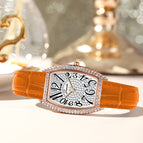 JRANDE ladies watch light luxury women's watch barrel type women's watch H7640L
