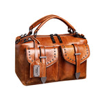 2021 retro new women bag oil wax leather handbag shoulder messenger fashion handbag 201
