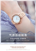 New Waterproof Watch Women Stainless Steel Butterfly Snap Buckle Fashion Small and Exquisite Ladies Watch K-8022L