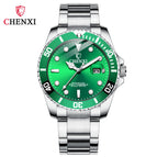 CHENXI Green Water Ghost Watch Women's Men's Couple Watch Waterproof Fashion Luminous Men's Watch CX-085A