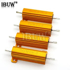 20pcs/lot 50W Aluminum Power Metal Shell Case Wirewound Resistor 0.01 ~ 100K 0.1 0.5 1 1.5 2 6 8 10 20 100 150 200 300 1K 10K ohm