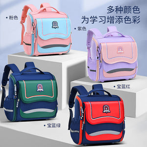 New horizontal schoolbag for primary school students One piece open children's bag for boys and girls 5628
