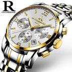 Ontheedge rzy026 steel case steel strip multi-functional steel watch men's genuine quartz 6-pin wholesale business Watch