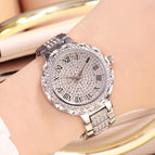 GEDI New Women watch diamond steel strap fashion hot sale waterproof quartz lady party causal watch 8095