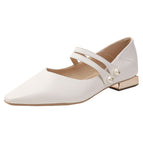 2022 new low-heeled shoes female Mary Jane pumps Korean version square toe scoop shoes A86-2