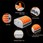 50pcs quick connector durable PCT 215/218 universal compact wire connector