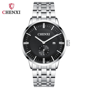 CHENXI Hot Fashion Couple Watch 060A Small Three-Pin Dial Calendar Women's waterproof Wrist Casual Watch CX-060A