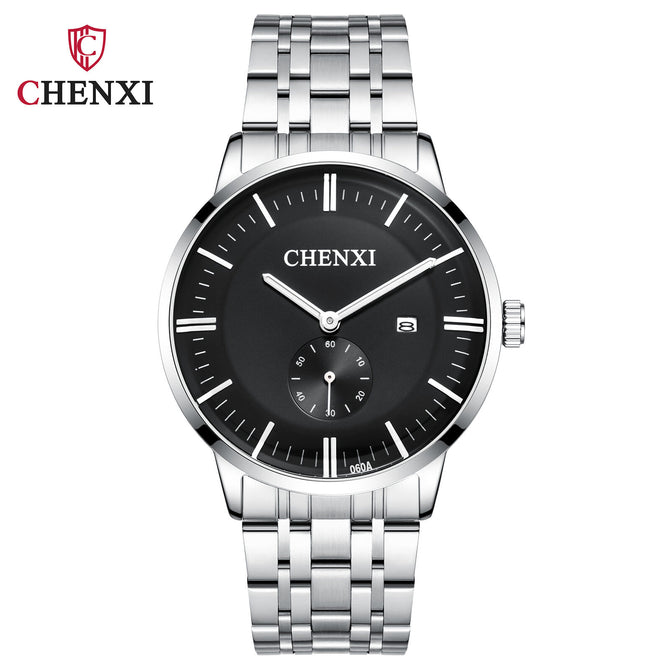 CHENXI Hot Fashion Couple Watch 060A Small Three-Pin Dial Calendar Women's waterproof Wrist Casual Watch CX-060A