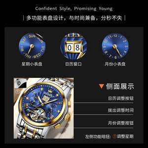 OLEVS Watch men Automatic Mechanical Watch Business Multifunctional fashion Men's Watch 9910GQ