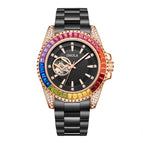 ONOLA ON3839 Men's Watch fashion new colorful diamond automatical mechanical watch steel waterproof men casual watch