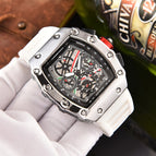 New men's Square Watch Elements Business Men's Six-Pin Running Seconds Multi-Function Calendar Watch 8087H