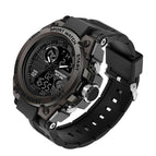 2019 Sanda Men's Watches Black Sports Watch LED Digital 3ATM Waterproof Military Watches S Shock Male Clock 739
