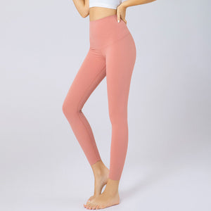 New yoga pants women's summer thin high waist belly tucking Leggings tight slim Yoga Barbie sports leggings 6129