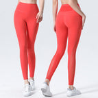 2021 yoga pants running fitness quick drying high waist hip trousers yoga legging 6155