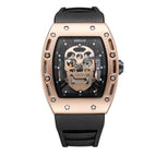 BAOGELA Domineering Skull Watch Silicone Men's Watch Waterproof Sports Quartz Watch 1612
