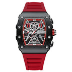 Megir Watch Men's Bucket Watch Square Domineering Timing Silicone Men's Casual quartz Watch 2218