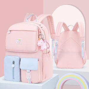 School Bag Rainbow Preschool Backpack Waterproof School Backpack Small Child Book Bag for Teenage Girls Gift