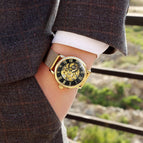 watch men's mechanical watch Roman numeral openwork transparent machinery steel men's watch