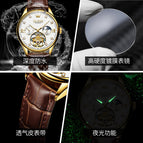 OLEVS Watch for men Automatic Mechanical Watch Fashion Trend Skeleton Flywheel Business Men's Watch 3601